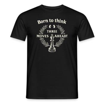 Chess Revival Movement Chess Lover Strategic - Men's T-Shirt - black - Front - AI Model Male 178 light (178cm)