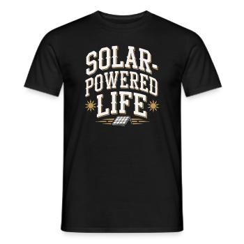 Solar Power Renewable Energy Sustainable Living - Männer T-Shirt - Schwarz - Vorne - AI Model Male 178 light (178cm)