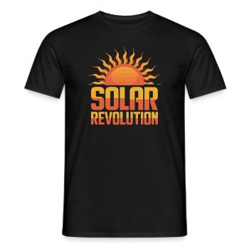 Solar Power Renewable Energy Sustainable Living - Männer T-Shirt - Schwarz - Vorne - AI Model Male 178 light (178cm)