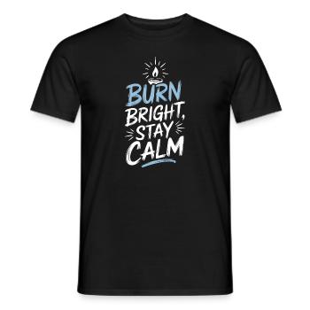 Handmade, creative candles to make yourself - Men's T-Shirt - black - Front - AI Model Male 178 light (178cm)