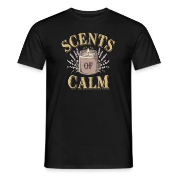 Handmade, creative candles to make yourself - Men's T-Shirt - black - Front - AI Model Male 178 light (178cm)
