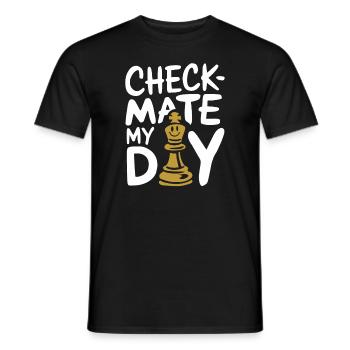 Schach-humor-liebhaber Lustige Schachmatt- Und - Männer T-Shirt - Schwarz - Vorne - AI Model Male 178 light (178cm)