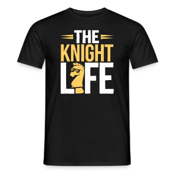 Schach-humor-liebhaber Lustige Schachmatt- Und - Männer T-Shirt - Schwarz - Vorne - AI Model Male 178 light (178cm)