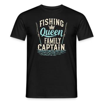 Angler-mama, Stolze Anglerin Und Outdoor-fischer - Männer T-Shirt - Schwarz - Vorne - AI Model Male 178 light (178cm)