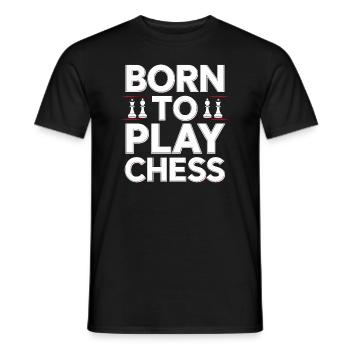 Chess Revival Movement Chess Lover Strategic - Men's T-Shirt - black - Front - AI Model Male 178 light (178cm)