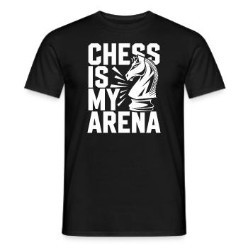 Chess Revival Movement Chess Lover Strategic - Men's T-Shirt - black - Front - AI Model Male 178 light (178cm)