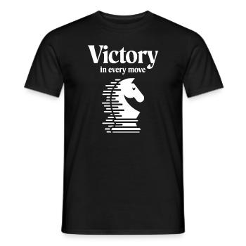 Chess Revival Movement Chess Lover Strategic - Men's T-Shirt - black - Front - AI Model Male 178 light (178cm)