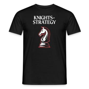 Chess Revival Movement Chess Lover Strategic - Men's T-Shirt - black - Front - AI Model Male 178 light (178cm)