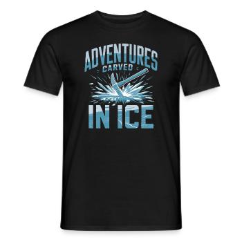 Explorateurs de l’Arctique Polar Adventures La Reine des neiges - T-shirt homme - noir - Devant - AI Model Male 178 light (178cm)
