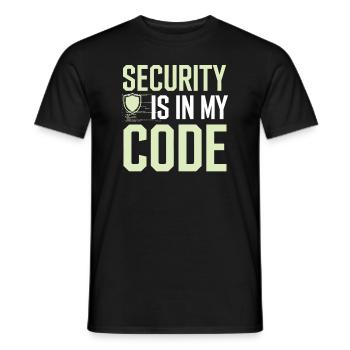 Piratage éthique Cybersécurité Numérique - T-shirt homme - noir - Devant - AI Model Male 178 light (178cm)