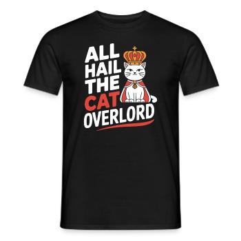 Katzenliebhaber, Dunkler Humor, Frecher, - Männer T-Shirt - Schwarz - Vorne - AI Model Male 178 light (178cm)