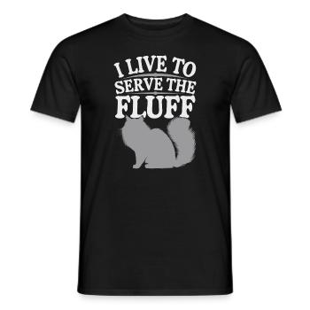 Katzenliebhaber, Dunkler Humor, Frecher, - Männer T-Shirt - Schwarz - Vorne - AI Model Male 178 light (178cm)