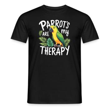 Propriétaire de perroquet Parrot Life et exotique - T-shirt homme - noir - Devant - AI Model Male 178 light (178cm)
