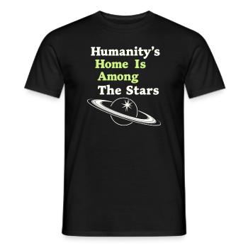 Space Exploration Cosmic Discovery - Männer T-Shirt - Schwarz - Vorne - AI Model Male 178 light (178cm)