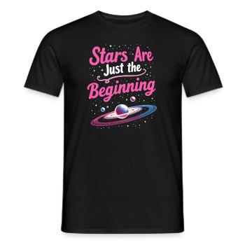 Space Exploration Cosmic Discovery - Männer T-Shirt - Schwarz - Vorne - AI Model Male 178 light (178cm)