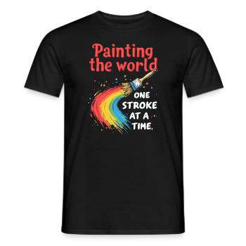 Bricolage avec des enfants, projets de bricolage et drôles - T-shirt homme - noir - Devant - AI Model Male 178 light (178cm)