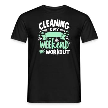 Frühjahrsputz-enthusiasten, Neuanfang Und - Männer T-Shirt - Schwarz - Vorne - AI Model Male 178 light (178cm)