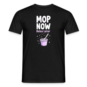 Frühjahrsputz-enthusiasten, Neuanfang Und - Männer T-Shirt - Schwarz - Vorne - AI Model Male 178 light (178cm)