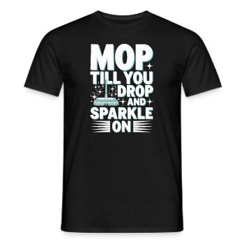 Frühjahrsputz-enthusiasten, Neuanfang Und - Männer T-Shirt - Schwarz - Vorne - AI Model Male 178 light (178cm)