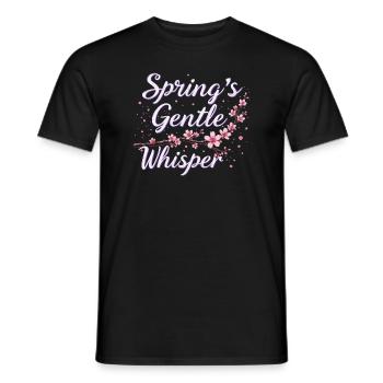 Passionné de fleurs de cerisier Sakura Lovers Printemps - T-shirt homme - noir - Devant - AI Model Male 178 light (178cm)