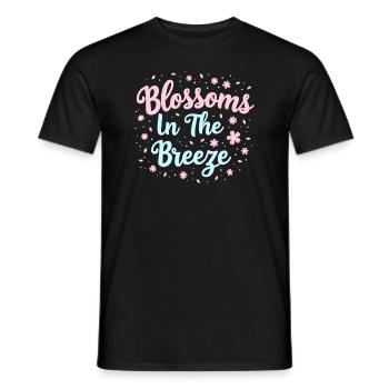 Passionné de fleurs de cerisier Sakura Lovers Printemps - T-shirt homme - noir - Devant - AI Model Male 178 light (178cm)