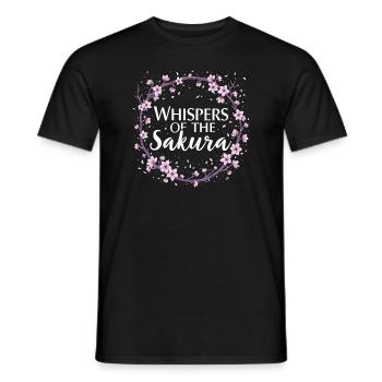 Passionné de fleurs de cerisier Sakura Lovers Printemps - T-shirt homme - noir - Devant - AI Model Male 178 light (178cm)