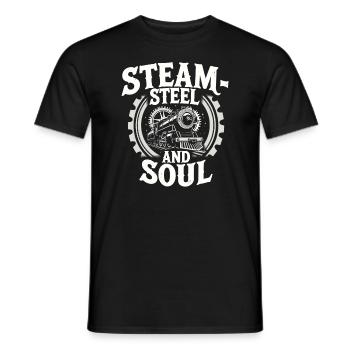 Railfan Passionné de train Amoureux des locomotives - T-shirt homme - noir - Devant - AI Model Male 178 light (178cm)