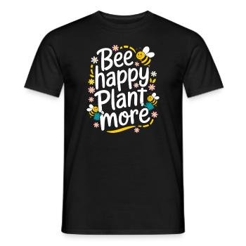 Bee-friendly gardener, pollinator, garden and - Men's T-Shirt - black - Front - AI Model Male 178 light (178cm)