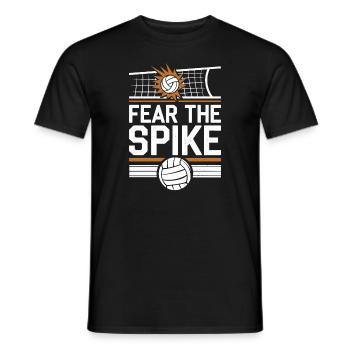 Joueur De Volley-ball Et Fan Spike Service - T-shirt homme - noir - Devant - AI Model Male 178 light (178cm)
