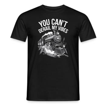 Railfan Passionné de train Amoureux des locomotives - T-shirt homme - noir - Devant - AI Model Male 178 light (178cm)
