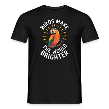 Propriétaire de perroquet Parrot Life et exotique - T-shirt homme - noir - Devant - AI Model Male 178 light (178cm)