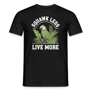 Propriétaire de perroquet Parrot Life et exotique - T-shirt homme - noir - Devant - AI Model Male 178 light (178cm)