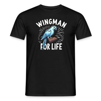 Propriétaire de perroquet Parrot Life et exotique - T-shirt homme - noir - Devant - AI Model Male 178 light (178cm)