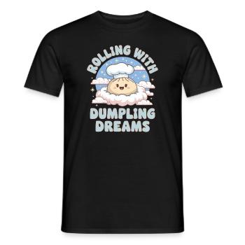 Dim-sum-liebhaber Chinesischer Küche Und Knödel - Männer T-Shirt - Schwarz - Vorne - AI Model Male 178 light (178cm)