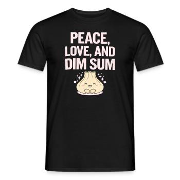 Dim-sum-liebhaber Chinesischer Küche Und Knödel - Männer T-Shirt - Schwarz - Vorne - AI Model Male 178 light (178cm)