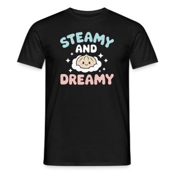 Dim-sum-liebhaber Chinesischer Küche Und Knödel - Männer T-Shirt - Schwarz - Vorne - AI Model Male 178 light (178cm)