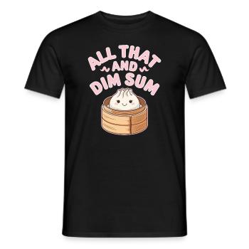 Dim-sum-liebhaber Chinesischer Küche Und Knödel - Männer T-Shirt - Schwarz - Vorne - AI Model Male 178 light (178cm)