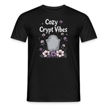 Cozy, Horror, Aesthetics, Spooky, Cozy - Men's T-Shirt - black - Front - AI Model Male 178 light (178cm)