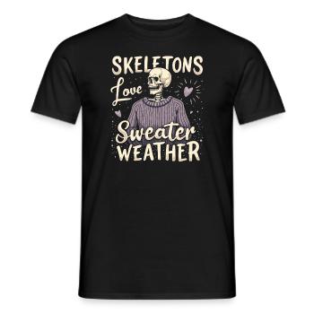 Cozy, Horror, Aesthetics, Spooky, Cozy - Men's T-Shirt - black - Front - AI Model Male 178 light (178cm)