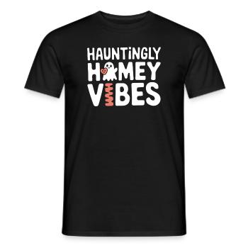 Cozy, Horror, Aesthetics, Spooky, Cozy - Men's T-Shirt - black - Front - AI Model Male 178 light (178cm)