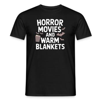 Cozy, Horror, Aesthetics, Spooky, Cozy - Men's T-Shirt - black - Front - AI Model Male 178 light (178cm)