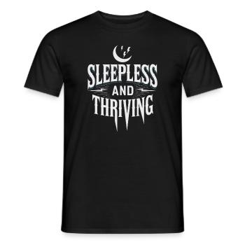 Sarcasme fonctionnel du matin pour les noctambules - T-shirt homme - noir - Devant - AI Model Male 178 light (178cm)