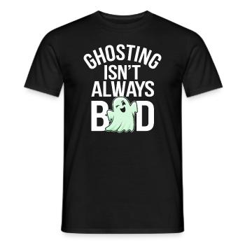 Paranormal Comedy Funny Ghost Humor Lighthearted - Men's T-Shirt - black - Front - AI Model Male 178 light (178cm)