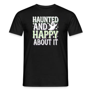 Paranormal Comedy Funny Ghost Humor Lighthearted - Men's T-Shirt - black - Front - AI Model Male 178 light (178cm)
