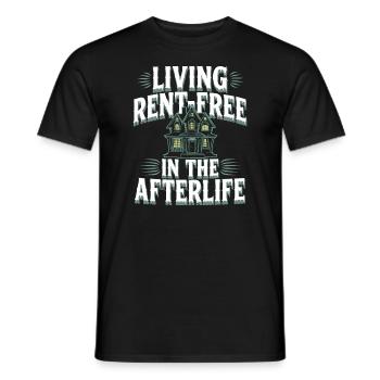 Paranormal Comedy Funny Ghost Humor Lighthearted - Men's T-Shirt - black - Front - AI Model Male 178 light (178cm)