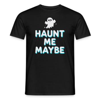 Paranormal Comedy Funny Ghost Humor Lighthearted - Men's T-Shirt - black - Front - AI Model Male 178 light (178cm)
