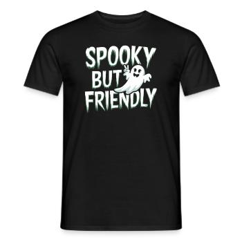 Paranormal Comedy Funny Ghost Humor Lighthearted - Men's T-Shirt - black - Front - AI Model Male 178 light (178cm)