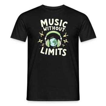 Un son haut de gamme de haute qualité pour la culture audiophile - T-shirt homme - noir - Devant - AI Model Male 178 light (178cm)