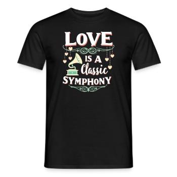 Romantische Nostalgie Vintage Romance Classic Love - Männer T-Shirt - Schwarz - Vorne - AI Model Male 178 light (178cm)