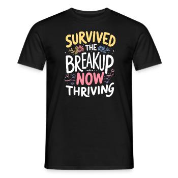 Séparation, autonomisation, amour de soi, nouveaux départs - T-shirt homme - noir - Devant - AI Model Male 178 light (178cm)